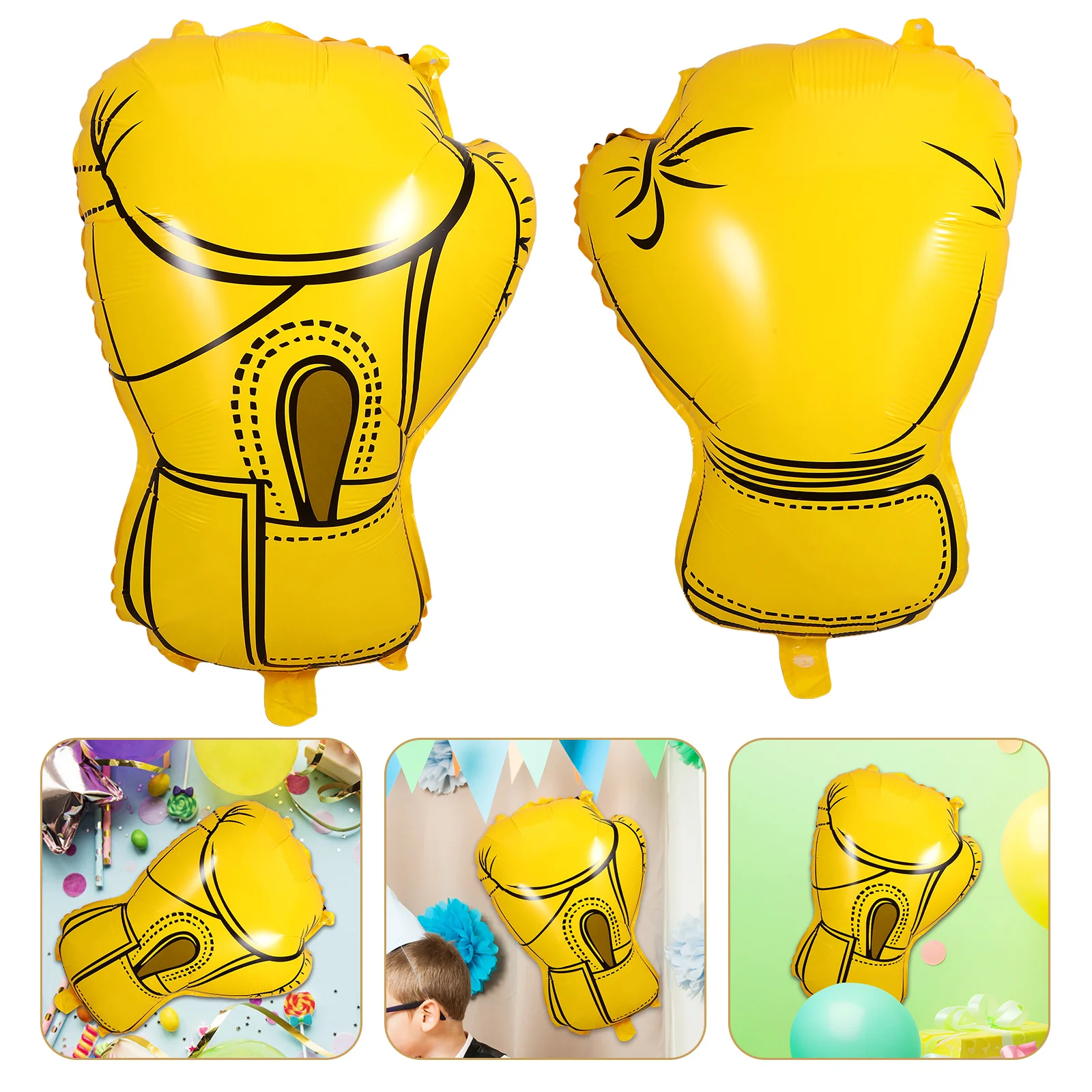 

6pcs Inflatable Gloves Eye-Catching Sport For Birthday Wrestling Boxing Theme Party Supplies Boxing Balloons Birthday