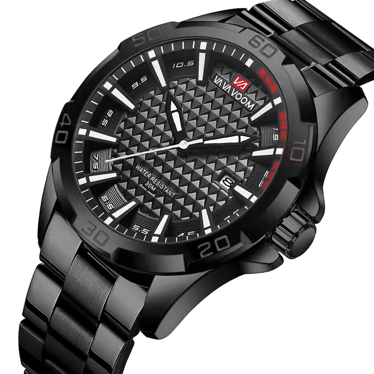 

VA VA VOOM мужские повседневные спортивные военные кварцевые часы с календарем для мужчин деловые водонепроницаемые часы из нержавеющей стали Relogio Masculin