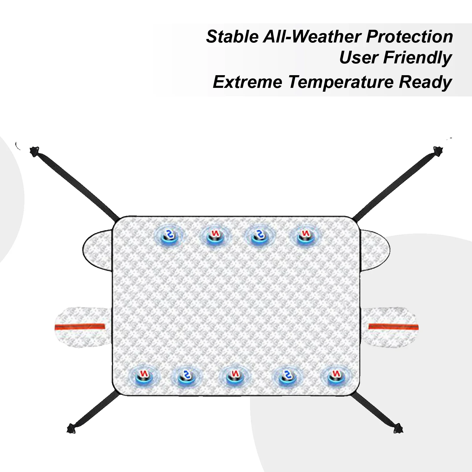 

Windshield Snow Cover Car Winter Ice Snow Car Cover With Magnetic Edges Waterproof Automotive Protector For Vehicle Defrosting