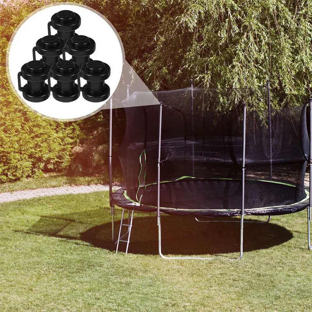 

8Pcs Trampoline Protective Pole Caps Plastic PP Durable Replacement Top Covers Replacement Safety Trampoline Parts
