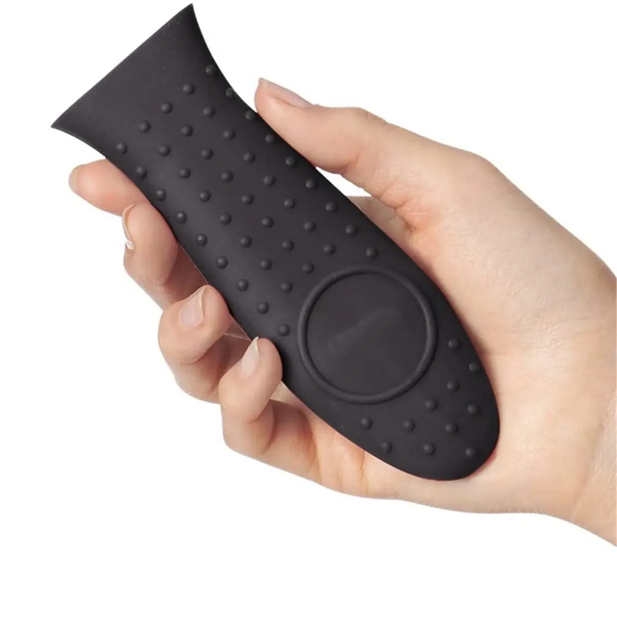 B-est Silicone Hot Skillet Handle Cover Holder Black