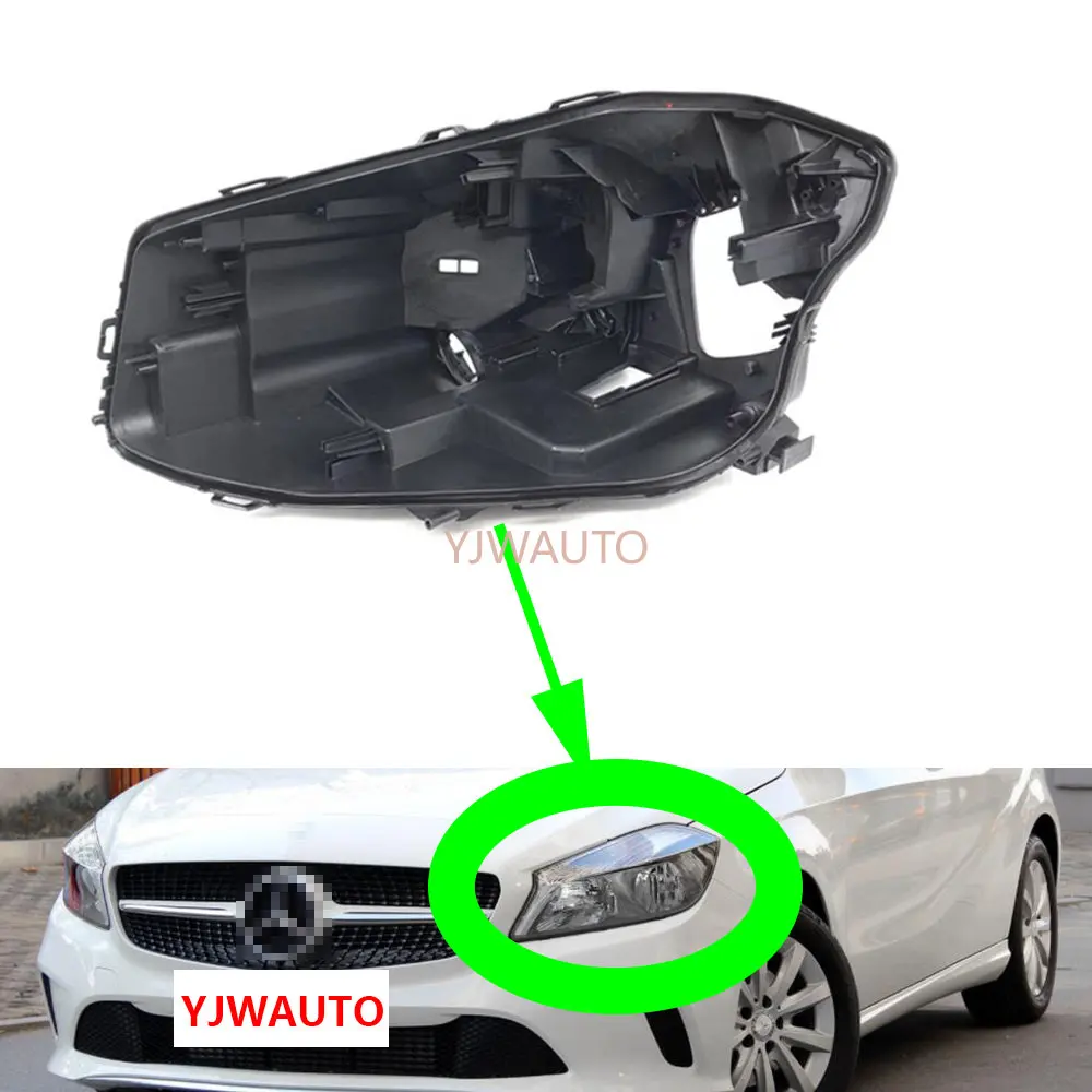 Headlight House for Mercedes-Benz W176 A Class 2017 2018 Headlamp Base Car Light Replacement Rear Front Lamp Holder Back Support