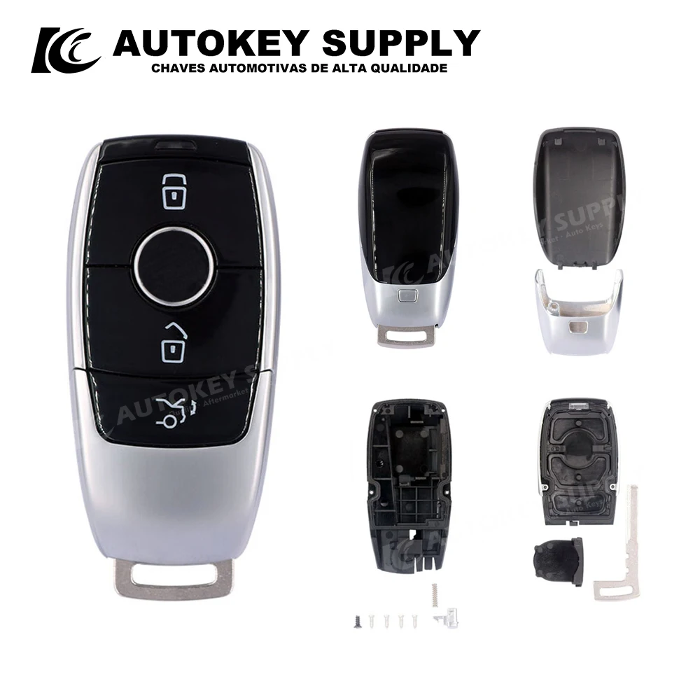 Formercedes-benz nowa seria E klucz do kart Shell (czarny) z Logo AutokeySupply AKBZS229