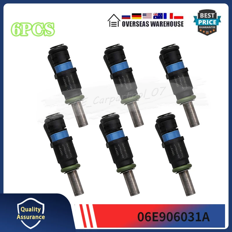 

Fits For 2016-2018 AUDI A6 A7 A8 2017-2019 AUDI Q7 3.0L Fuel Injectors 6Pcs 06E906031A 06E-906-031-A