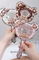 Flower Knows The Sweete Bear Serise Cute Bear Espejo de mano Flowerklind Espejo de maquillaje Espejo vintage