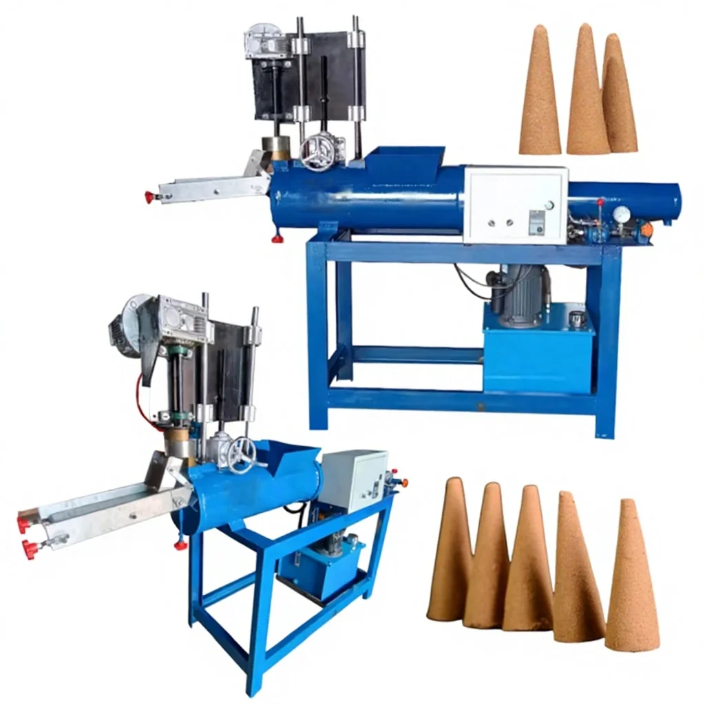 Tower Incense Extruder PLC Controlled Motor Gearbox Automatic Incense Cone Maker Machine 1 Year 250pcs/min