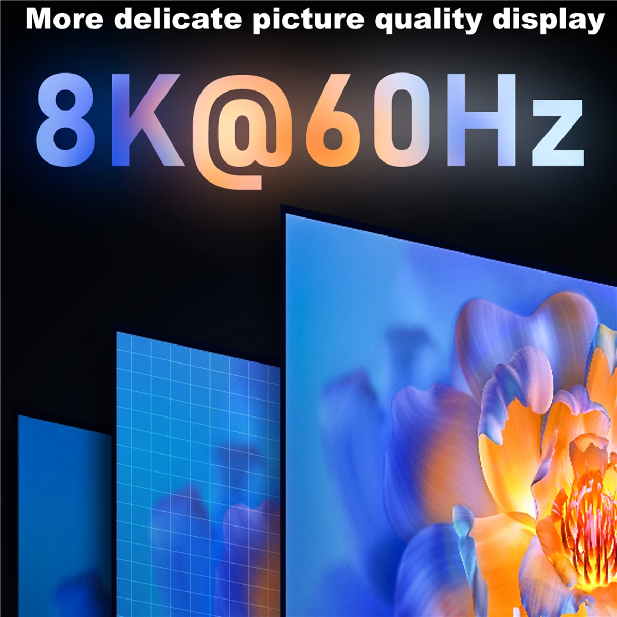 Magnetic HDTV2.1 HD Data Cable Hd Extension Connection Male To Female 8K@60Hz Pure Copper Computer Tv Projection Hdmi Cable HDMI
