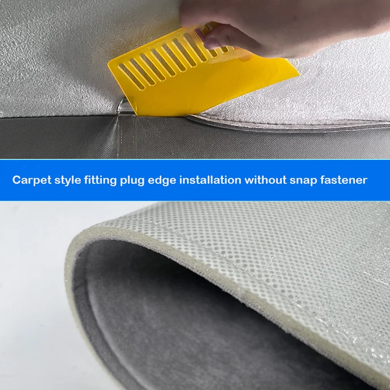 Electrostatic suede silicone sunshade Sun Protection Sunroof Covers Front Rear Glass Skylight Summer Cooling For Tesla Model 3 Y