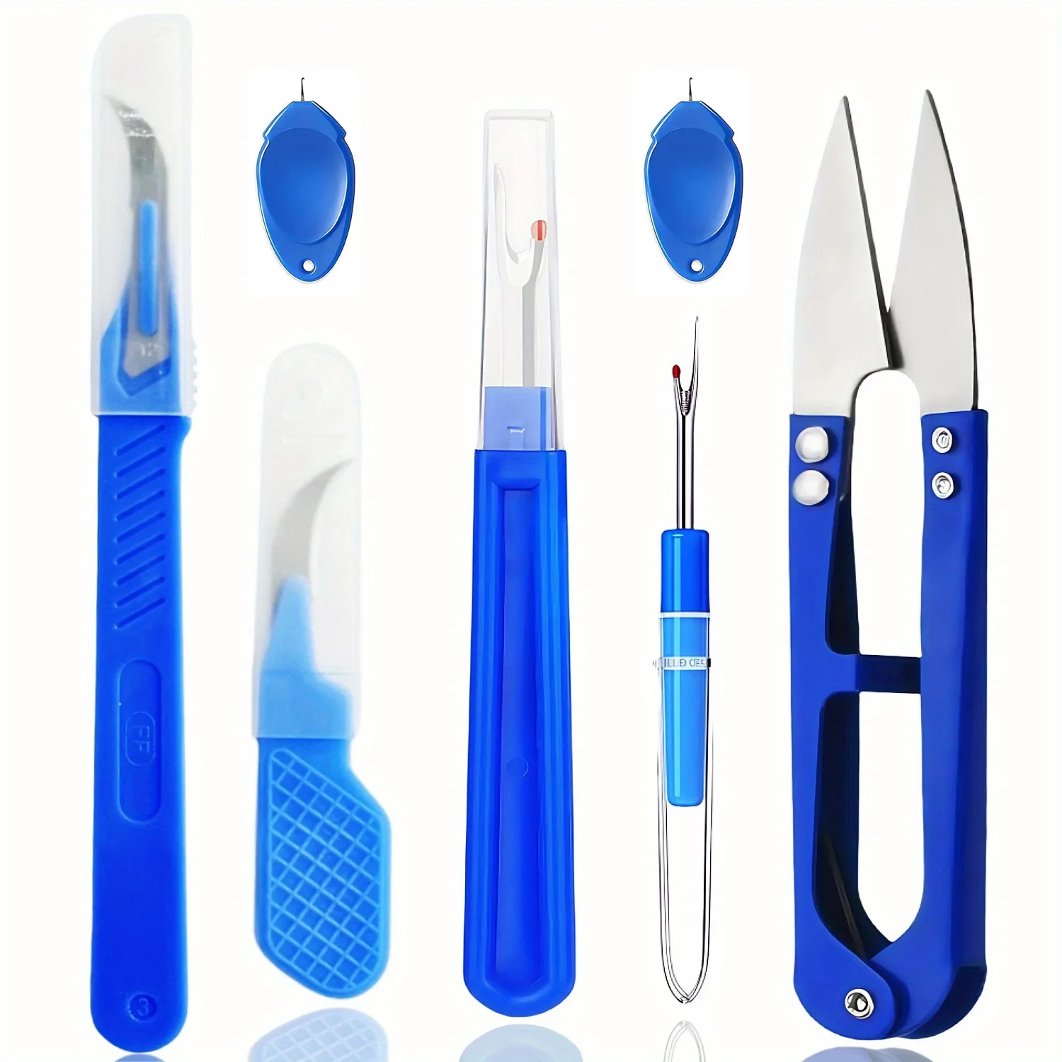 7Pcs Sewing Thread Cutter Kit Thread Remover Knife Thread Extractor Threader DIY Home Sewing Tools Specialty Disassembly