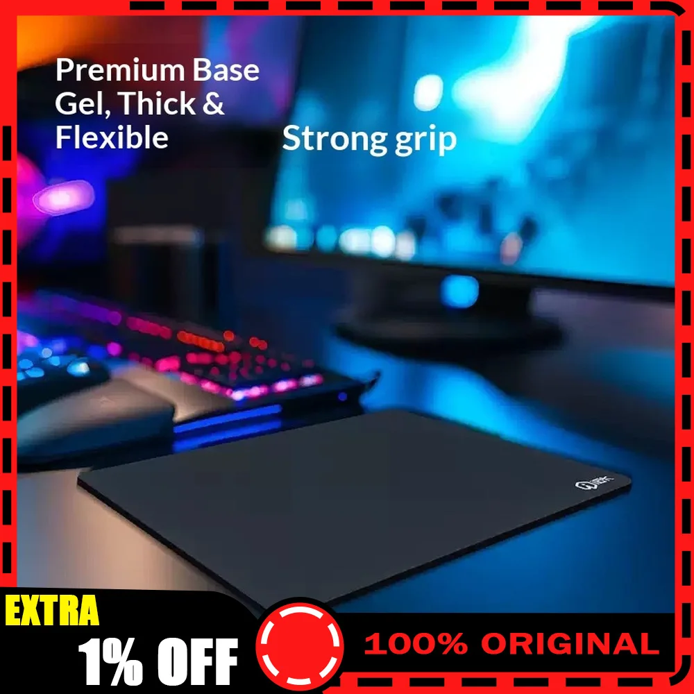 IROK Si83 Gaming Mouse Pad Soft Cloth Rubber Base Stitched Edge Desk Mat Black