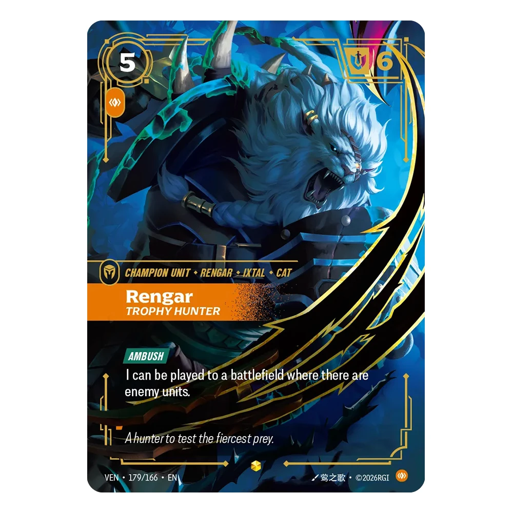 Proxy Card Vendetta (VEN) Serie Diana Jinx Vi Irelia Rengar Kayle Gangplank Leona Showcase Hochwertige Sammelkarten – Detail 6