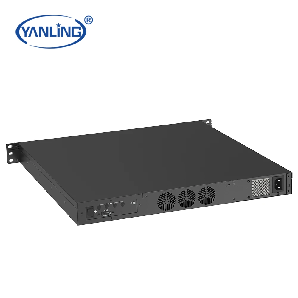 Professional Hardware Manufacturer's Customized 1U 19'' 6LAN Pfsense Network Router Redundant Power Supply Firewall VPN Stock