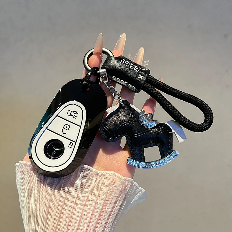 For Mercedes Benz Keycase Set Holiday Gifts For Mercedes Benz 2021 C /S Class W223 W206 S350L S400L S450L S500L Car Key Cover