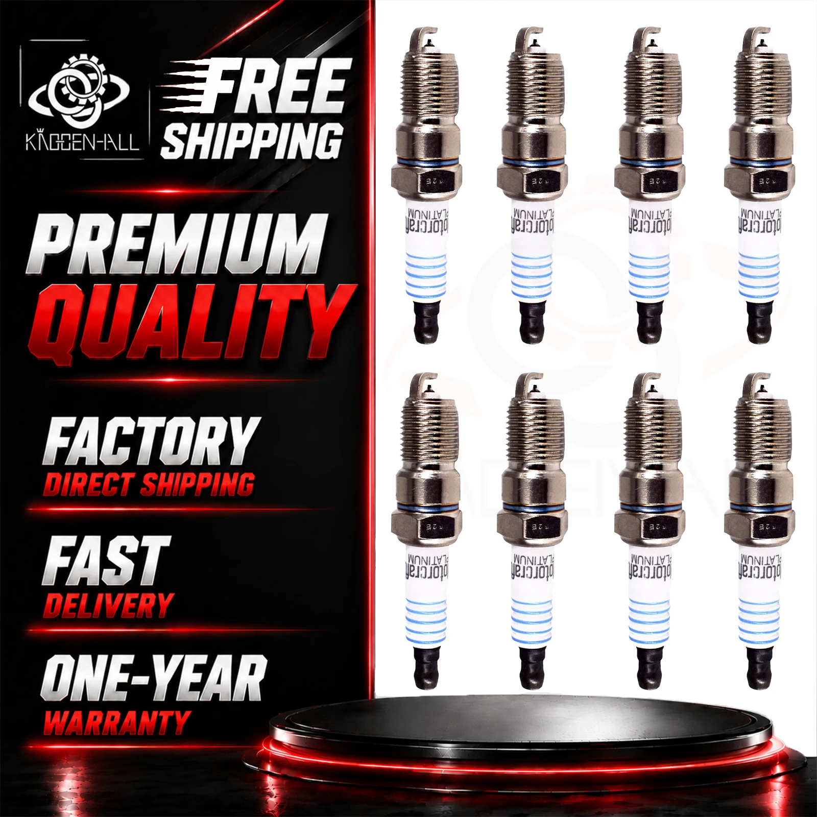 8PCS Spark Plug SP-479 Compatible With FORD Mazda Holden CHEVROLET CADILLAC BUICK ASTON MARTIN Fix Engine Misfire Replace Part