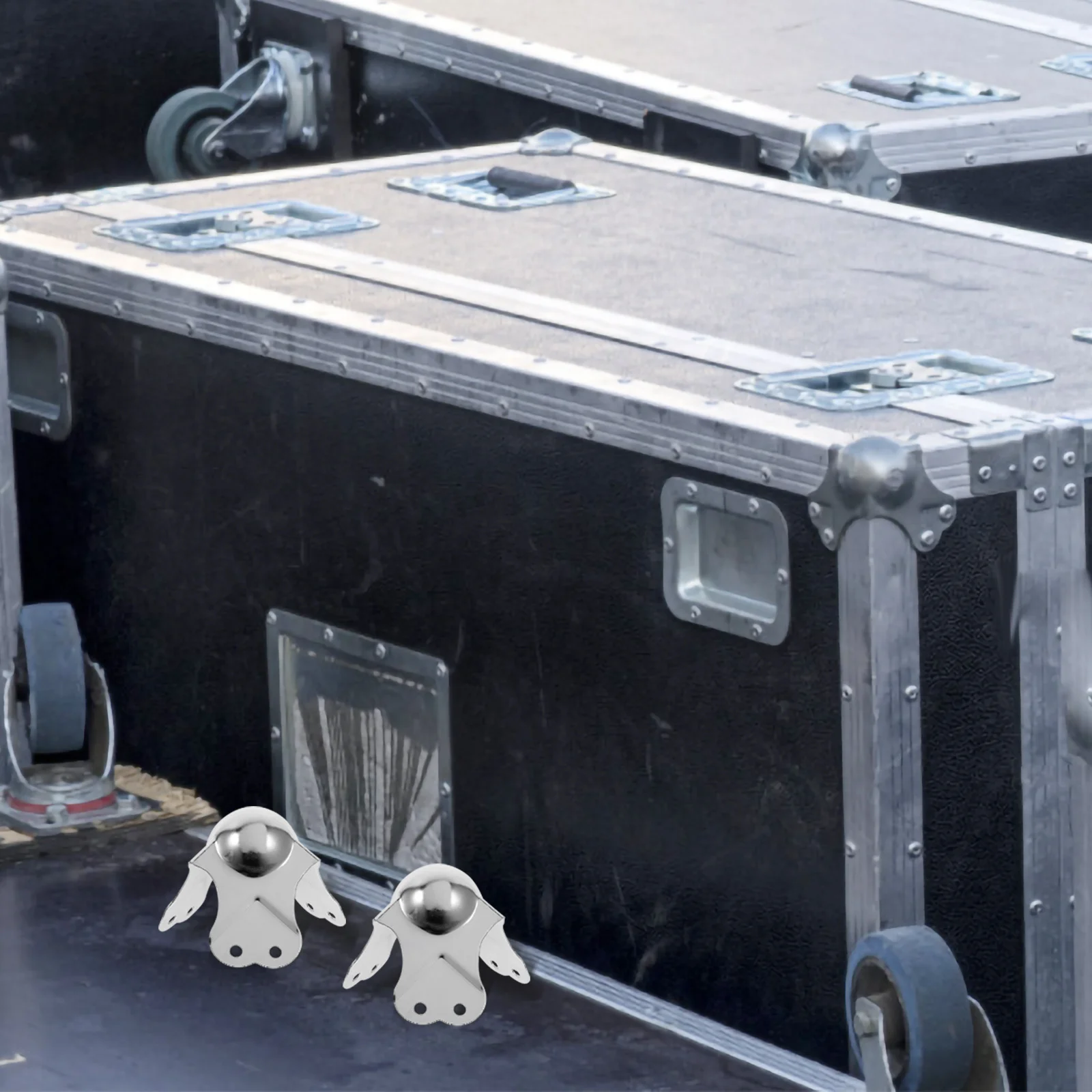 10 pçs ferro cromo protetores de canto caso vôo bola borda guardas resistente metal canto guardas para caixa caso móveis transporte