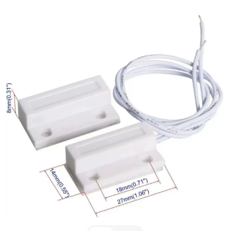 MC-38 Wired Door Window Sensor Magnetic Switch Home Alarm System Detector Reed Switch