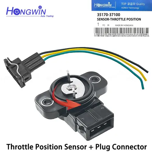 Sensor de posición del acelerador, enchufe TPS para Hyundai Tiburon Tucson Sonata Kia Sportage Optima Santa Fe TPS4120 35170, 37100-3517037100