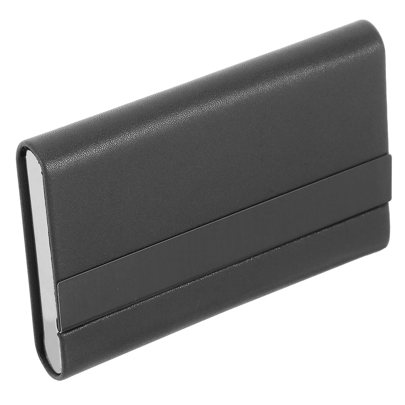 

Stainless Steel Faux Business Card Holder Compact Organizer Wallets Pockets Bags Easy Portability