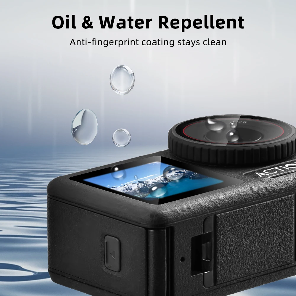 Flymile Displayschutzfolie für DJI Action 5 Pro, Kameraobjektiv-Bildschirm, AR, kratzfeste Folien mit installiertem Werkzeugzubehör – Detail 8