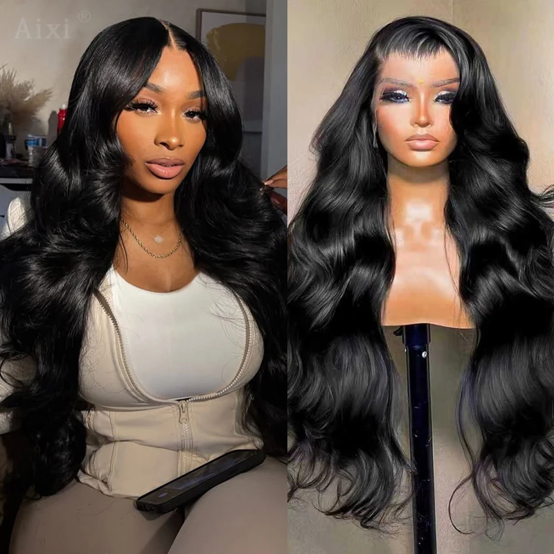 32-38인치 투명 바디 웨이브 레이스 프론탈 인모 가발 13x6 레이스 프론탈 가발 여성용 200% 밀도