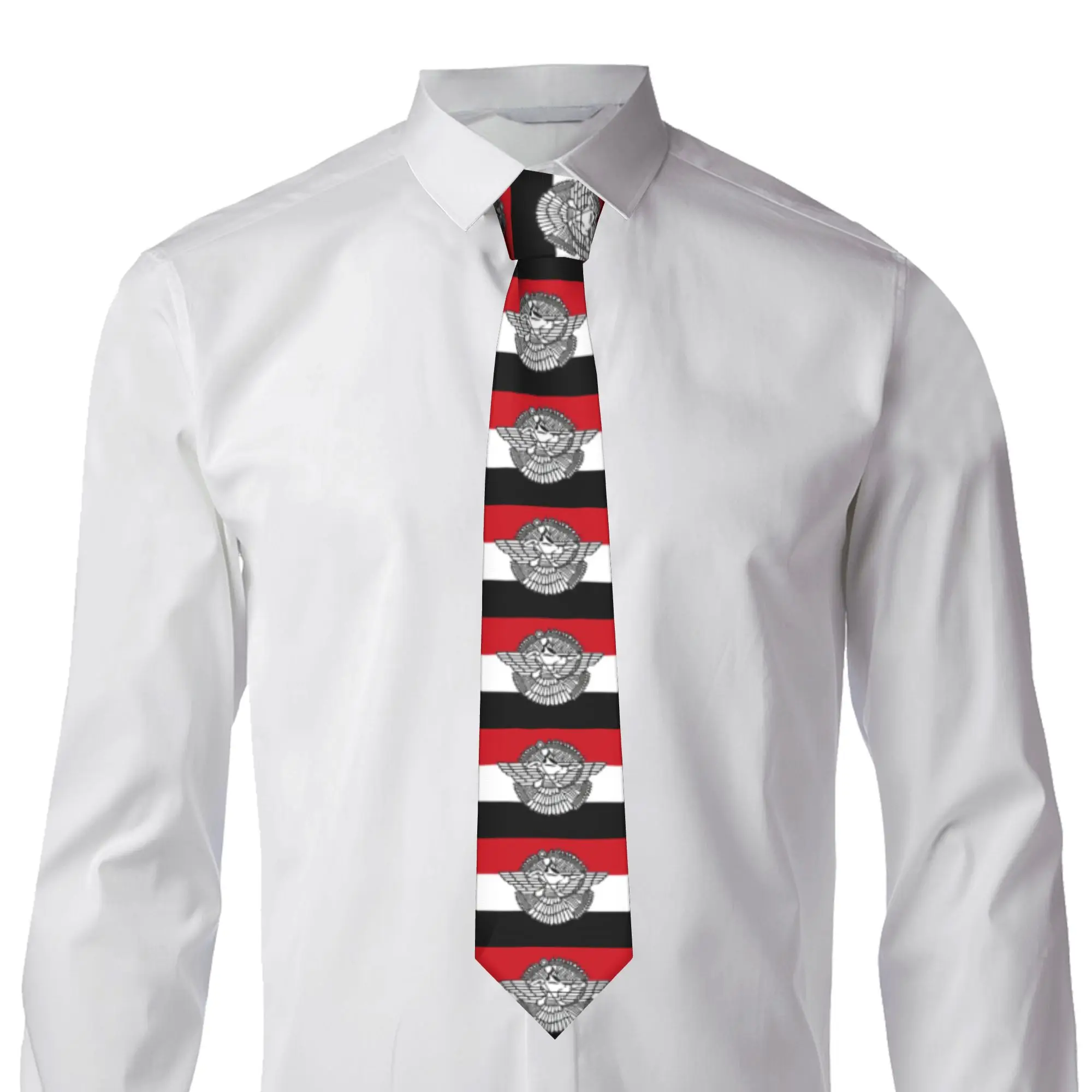 Assyrian Ashuraya Flag Assyria Empire Ator  Tie Men's Fashion Silk  Neckties for Office