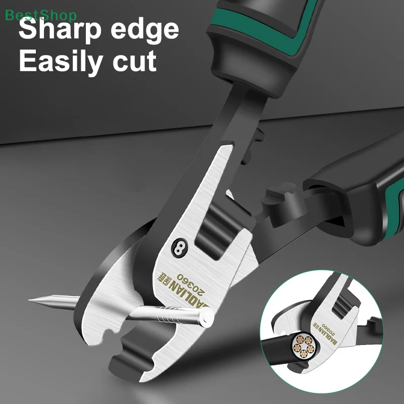 

Многофункциональный кабельный резак 6-10 дюймов, ручные плоскогубцы для резки проволоки, плоскогубцы для разрушения проволоки, режущий инструмент, промышленный кабельный резак