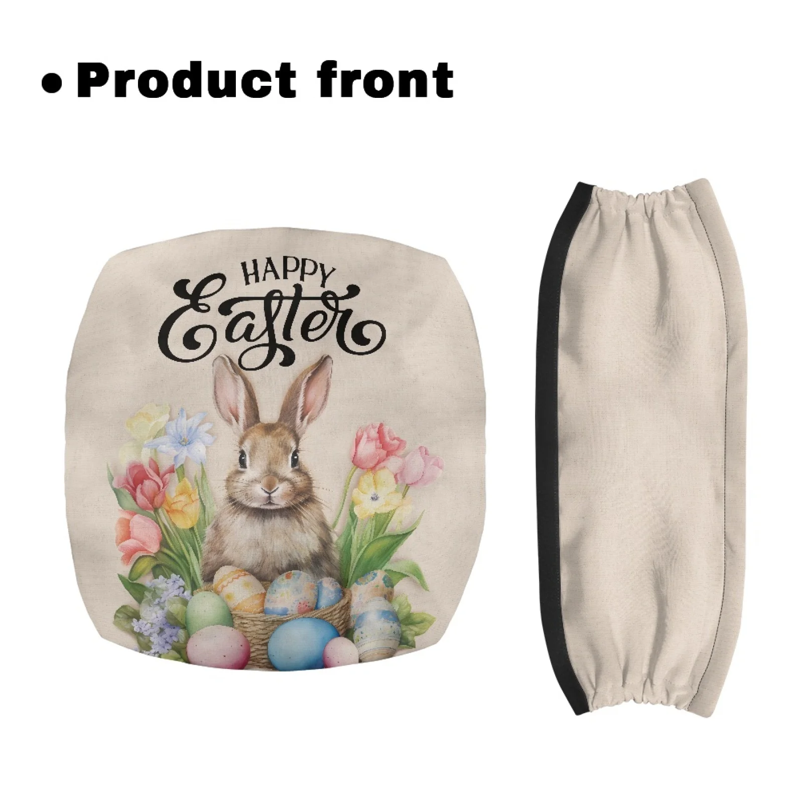 Coloranimal Easter 2 Pieces Set Rollator Walker Seat and Back Rollator Walker Seat Cushion Cover for The Elderly Neighborhoods