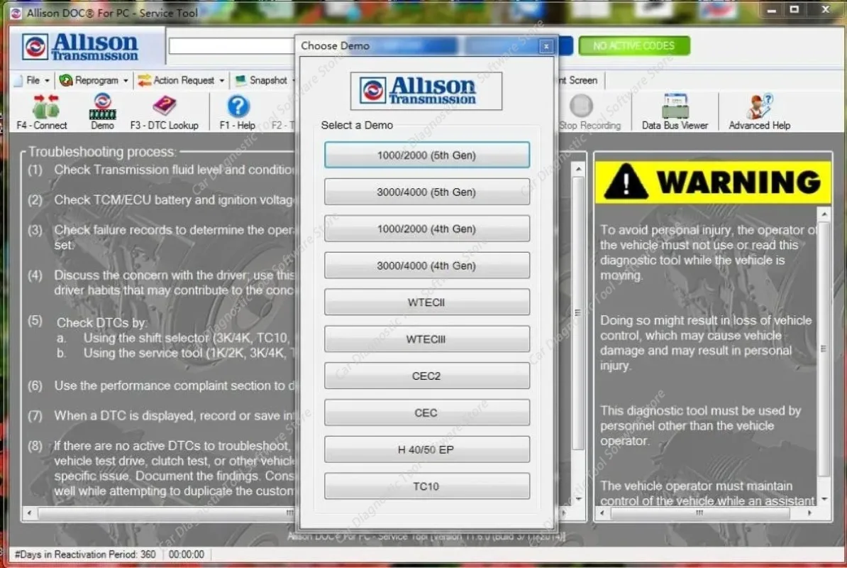 2026 HOT SELLING FOR Allison DOC Diagnostic software v2019 new+Allison DOC Universal keygen