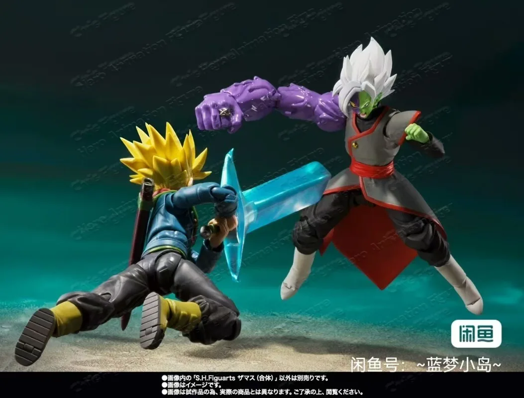 In Stock 100% Original Bandai Dragon Ball Sh Figuarts Shf Potara Zamasu Action Figure Anime Model Toy Figura Pvc Gift view 4