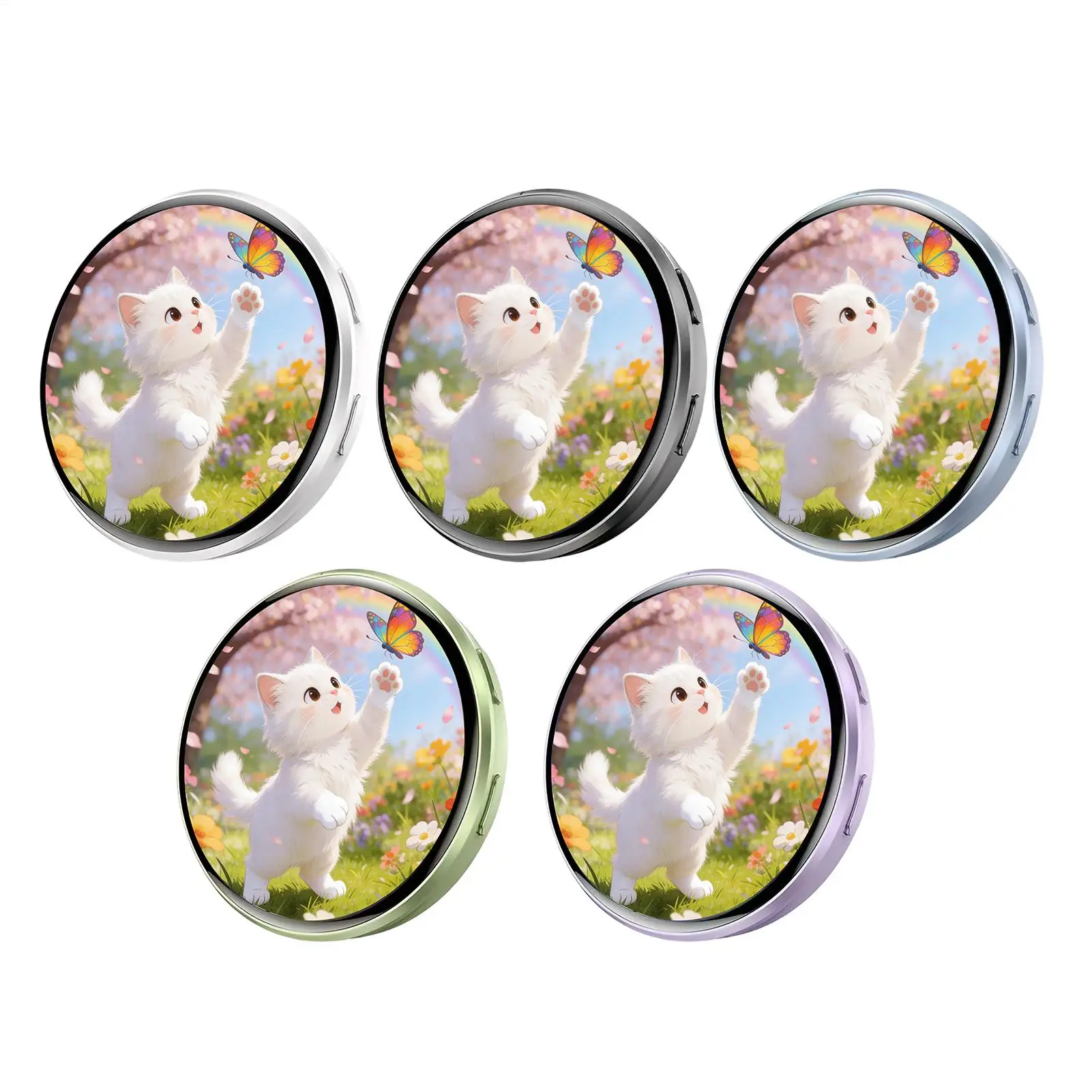 

HD Touchscreen Electronic Badge Digital Photo Display Brooch & Anime Pin Reusable for Backpack Music Festivals School Events