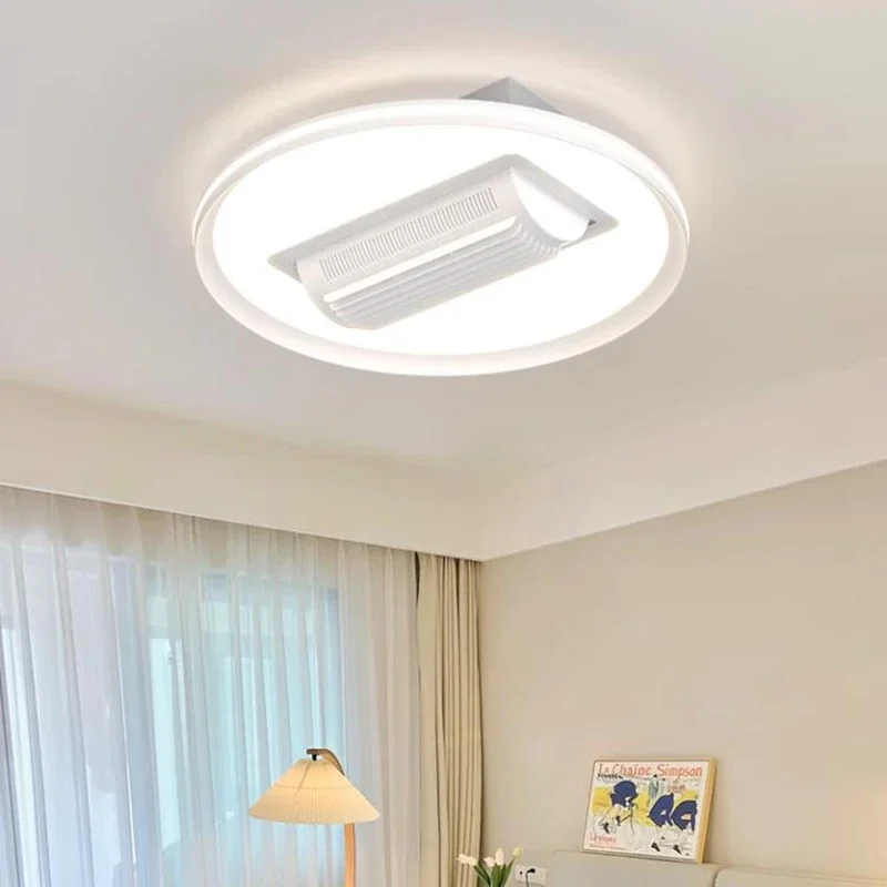 Bedroom Electric Ceiling Fan Wireless Circulator Without Blades Ceiling Fan Circulator Decoration Indoor Lighting Une Lampe LLCF