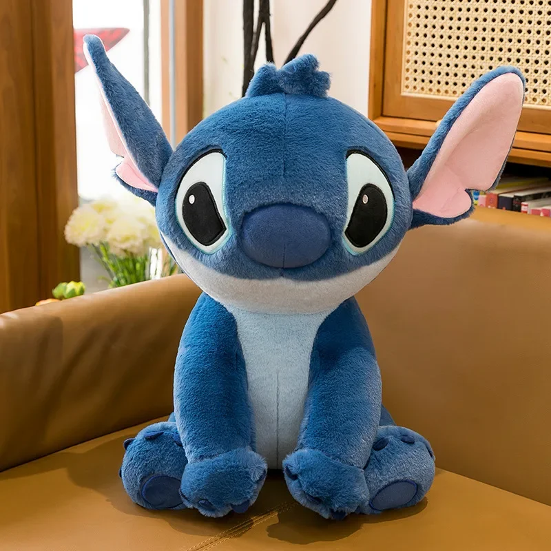 Disney Lilo & Stitch Pluszowe zabawki Kawaii Anime Plushie Doll Nowe miękkie poduszki Stitch Wypchane prezenty świąteczne dla dzieci 30-80 cm