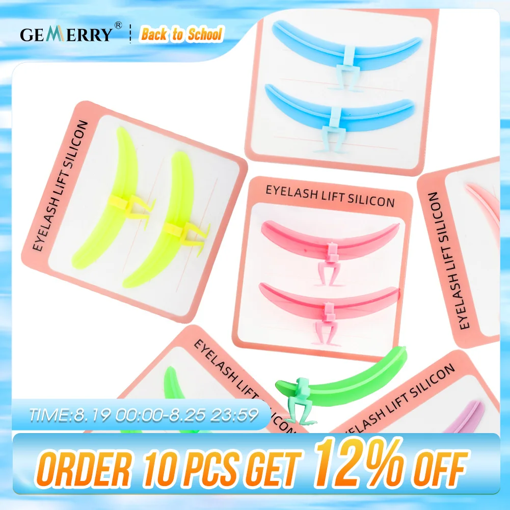 Gemerry Eyelash Extension Supplies Separator Reusable Silicone Pads Eyelash Grafting For Beginners Professional Makeup Tools