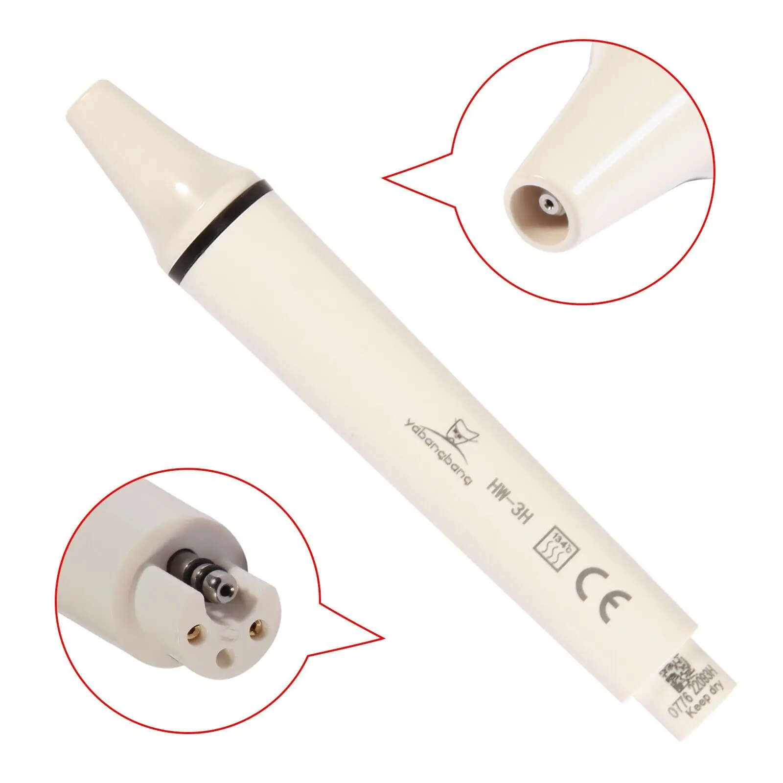 

Dental Piezo Ultrasonic Scaler Handpiece For EMS Tip 135℃ HW-3H