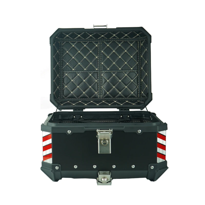 35L Silver Aluminum Alloy Rear Box Anti-shake Motorcycle Tail Box Motorcycle Lage