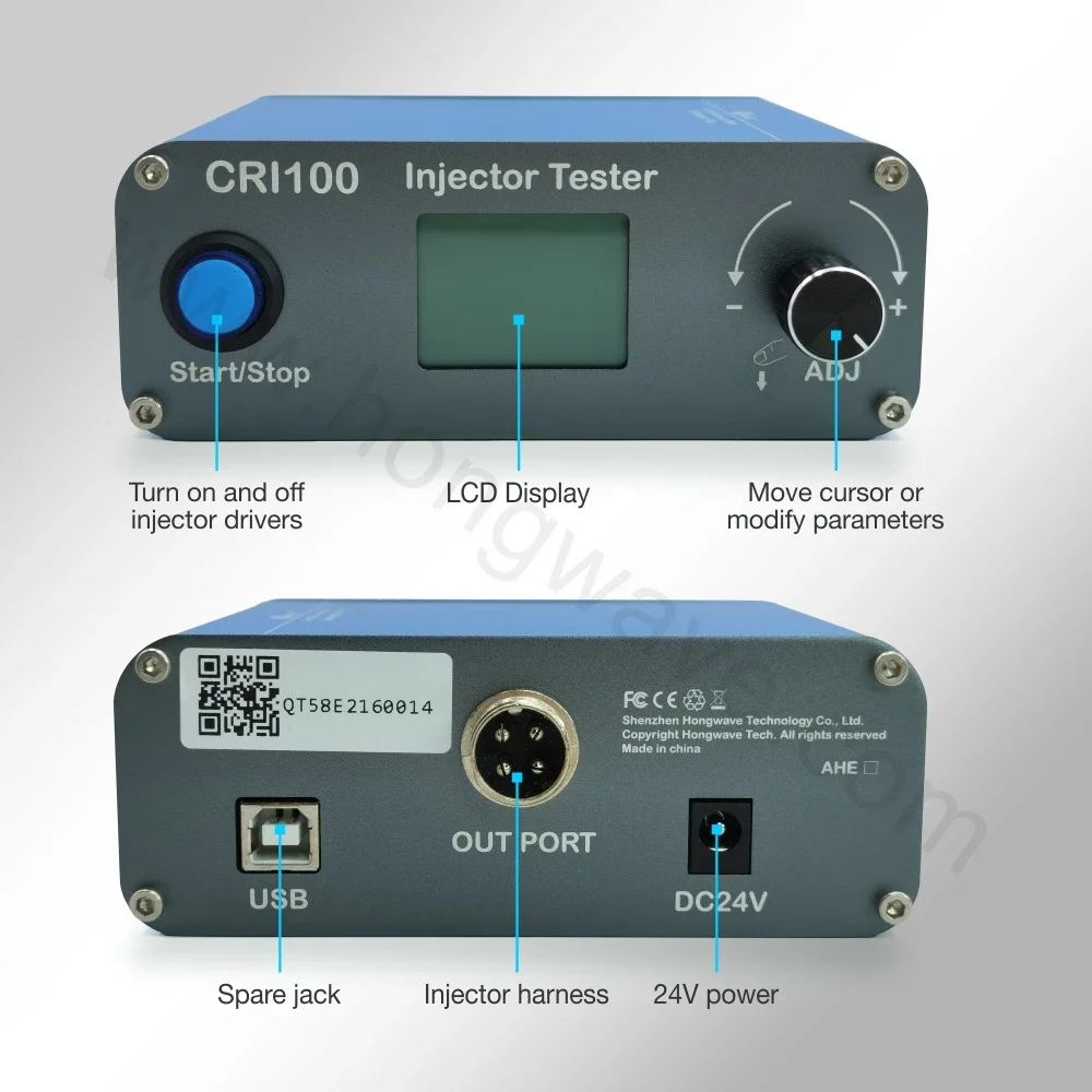 CRI100  Fuel Piezoe Common Rail Electronic Injector Tester Equipment Injector Tester for 110 120 Denso Cat Factory