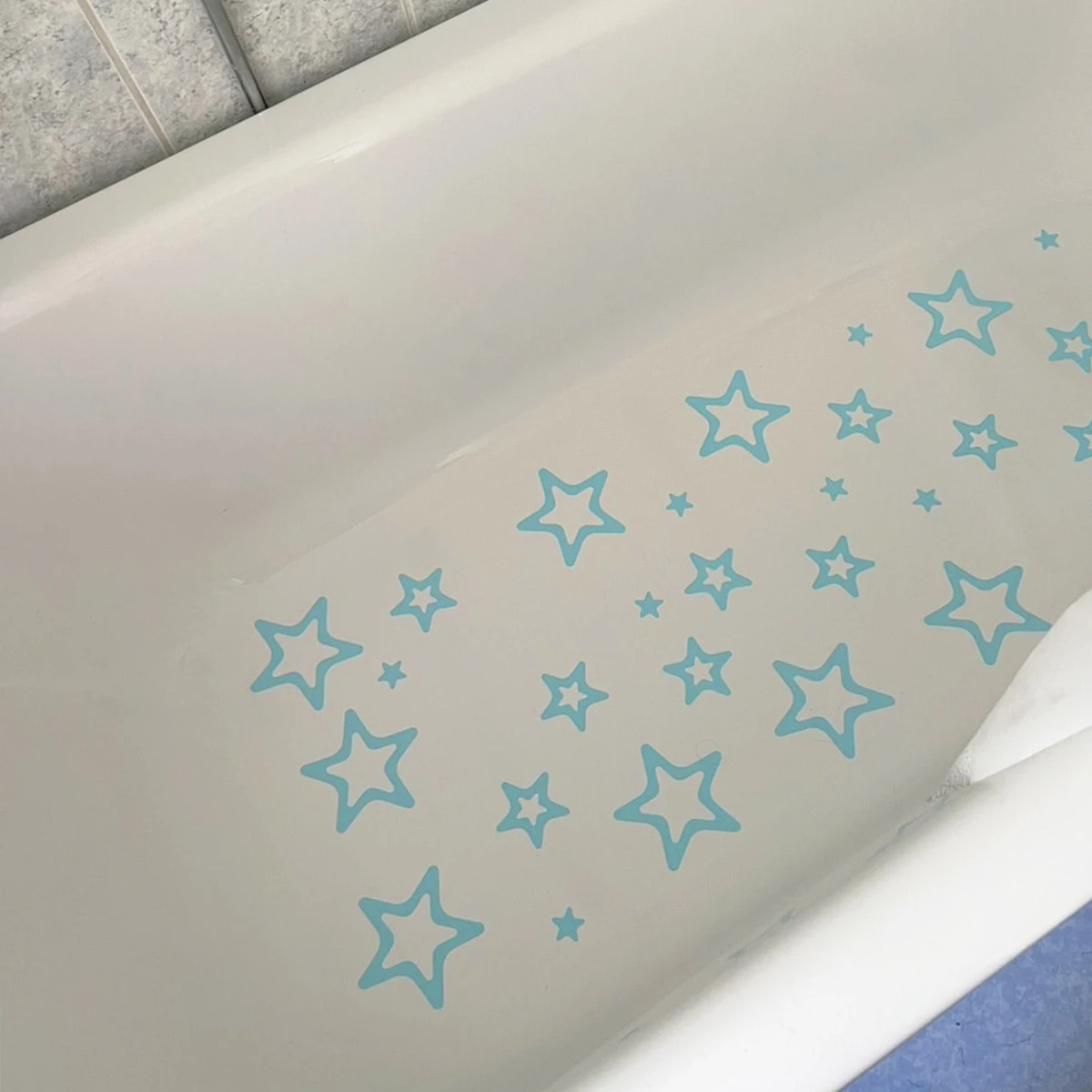 10PCS Blue Five-pointed star Non Slip Bathtub Sticker