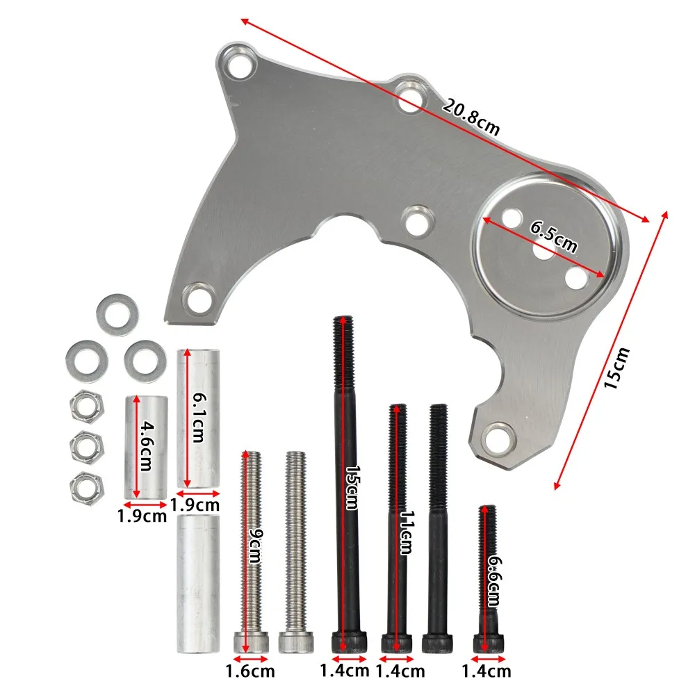 LS R4 AC Compressor Bracket Accessories ForTruck Or Suv Vortec Engines For Chevy GMC 1999-2013 LS LQ LS2 LS3 LS6 Silver