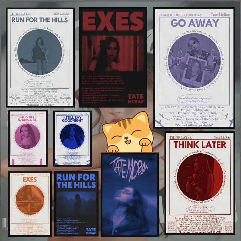 Singer T-Tate M-McRae Póster HD Anime Tema caliente Singer/OST/Película-Decoración del hogar autoadhesiva impermeable