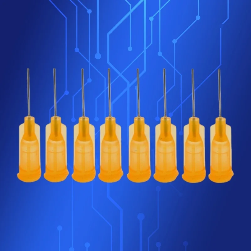 

Бесплатная доставка, нестерилизованные, 100 шт., 0,5 дюйма, 23 г, иглы для дозирования жидкости, наконечники 1/2 дюйма