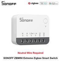 SONOFF ZBMINIR2 Extreme Zigbee Smart Switch Detach Relay External Switch Remote Control Via EWeLink Support ZBBridge-U Gateway