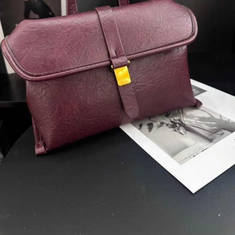 

Elegant Leather Shoulder Bag Handbags For Women By Luxury Brand Famous Designer Popular Classic Messenger Chic