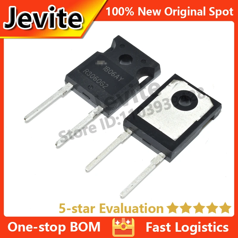 

Jevite 100% New Original electronics Controller 10-5 units/lote R3060G2 ISL9R3060G2 TO-247 600V 30A Diode Transistor