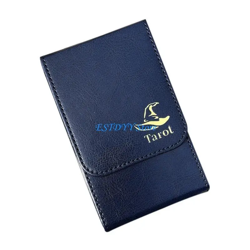 

G6DE Tarot Cards Box Board Game Card Sleeve Holder Box PU Leather Tarots for Case Container Collection Large Capacity Tarot B
