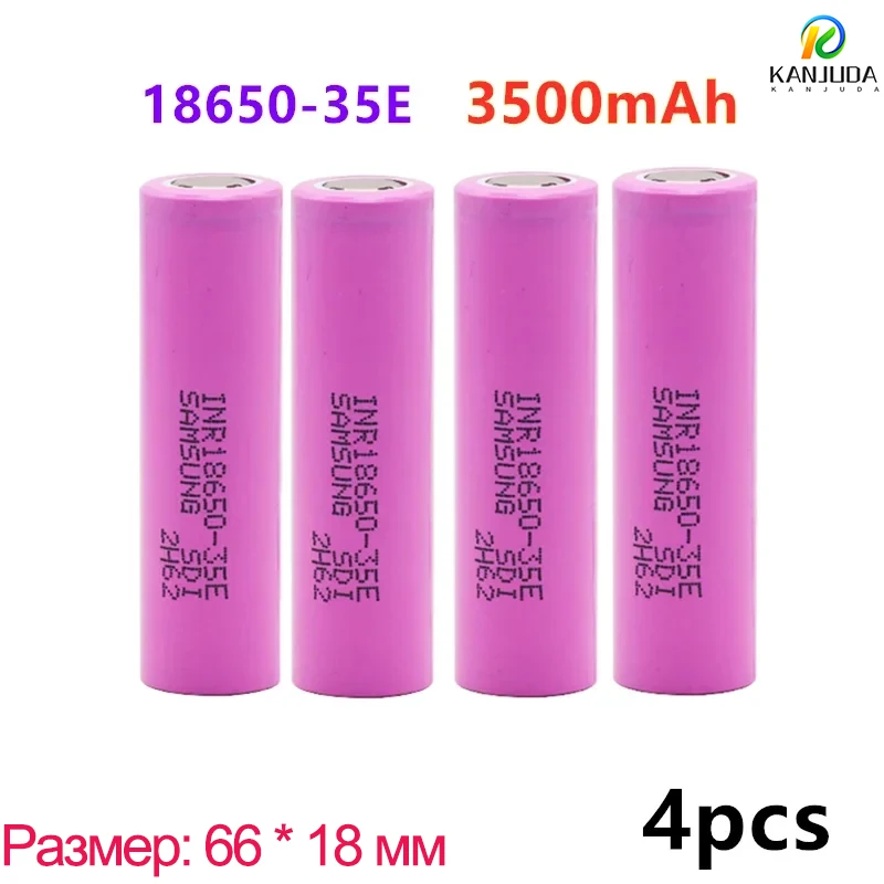 18650 lithium ion rechargeable battery,3 5E, 3.7V, 3500mAh,suitable for battery pack assembly,2 battery to 10 batteries for sale