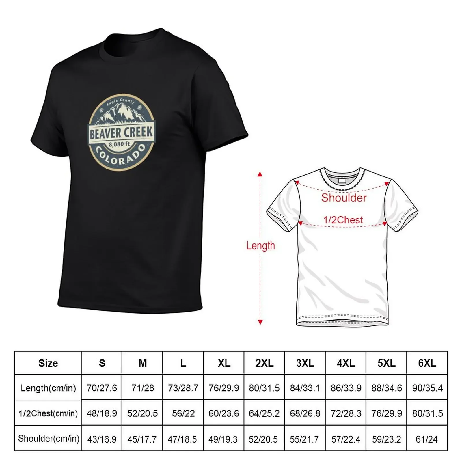 Beaver Creek, Colorado T-Shirt customs Man t-shirt designer shirts men clothing