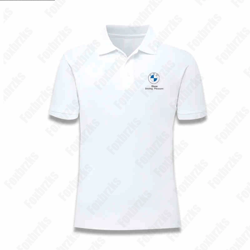 BMW Harajuku Racing Fan Poloshirt Korte mouw Zomer Zweet Sneldrogend Comfortabel Top Motocross Korte T-shirt Mouw B-M-W