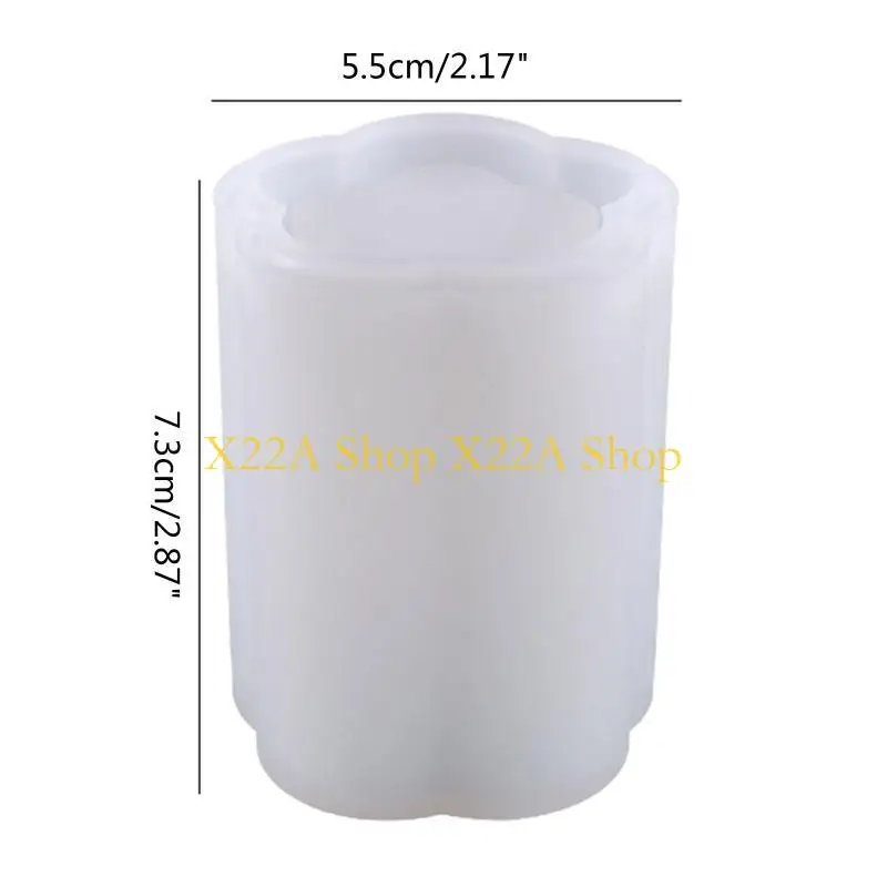 قالب سيليكون شمعة فريد من نوعه لفرش مكياج الجص اليدوي المصنوع يدويًا.