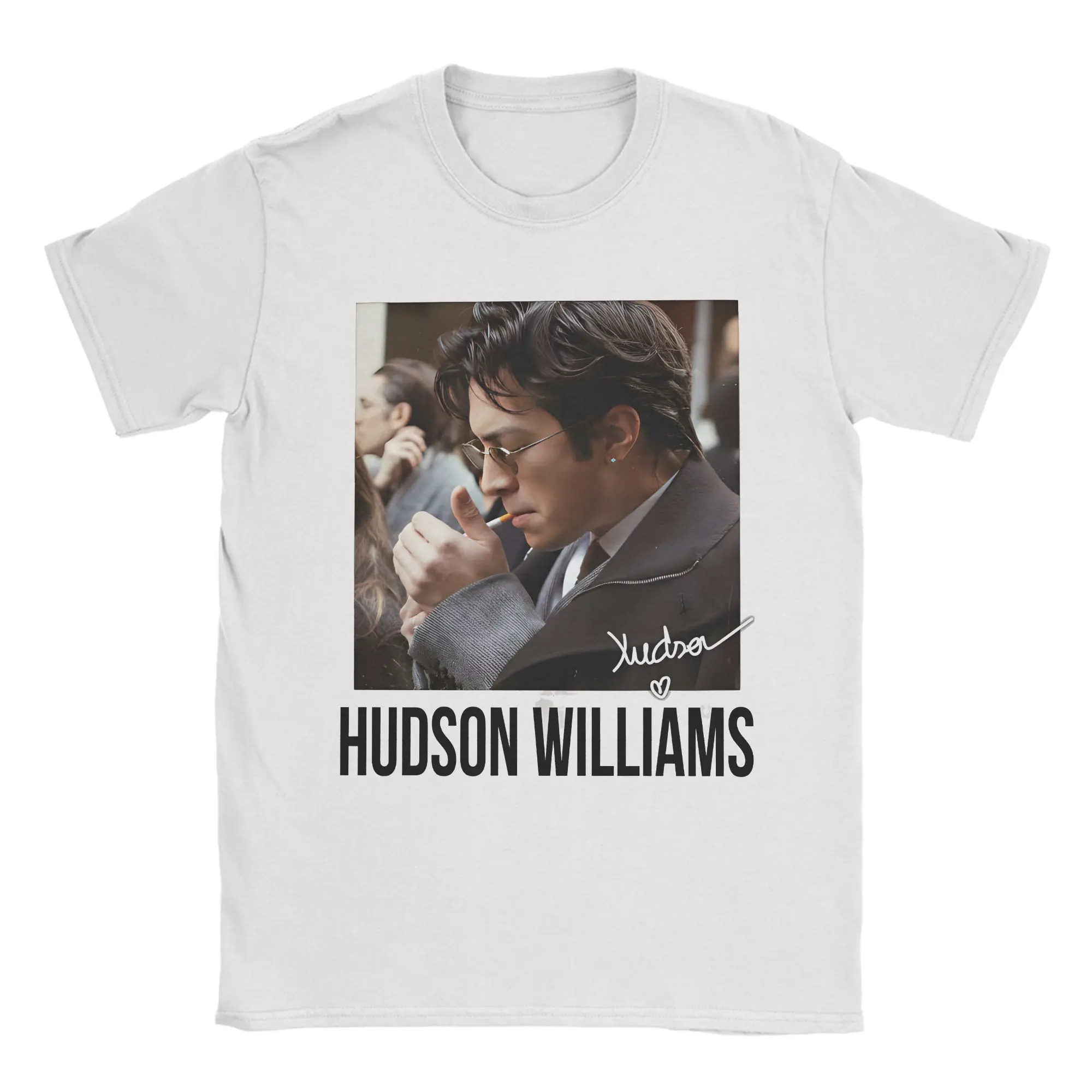 Hudson Williams Smoking T-Shirt Summer Popular T Shirts Cotton O Neck Oversize Tees Short-Sleeve Y2K Funny Tops