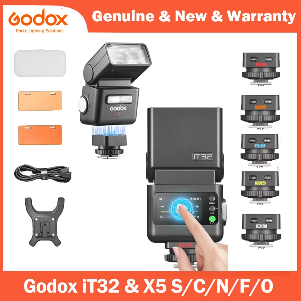 Godox iT32 TTL Camera Flash with X5 Trigger for Sony ZV-E10 II ZV
